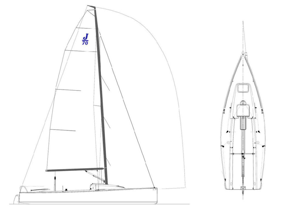 j70 yacht weight